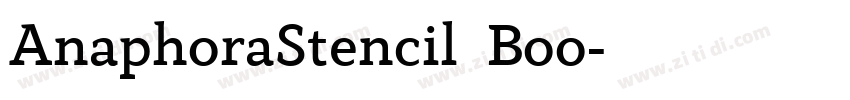 AnaphoraStencil  Boo字体转换